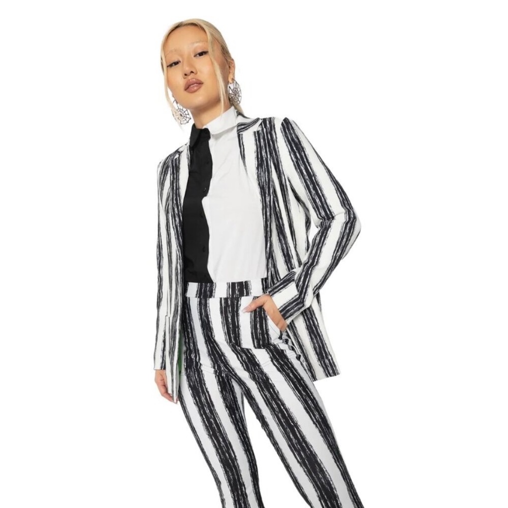 BlackMilk Striped Beetlejuice Blazer Sz 8